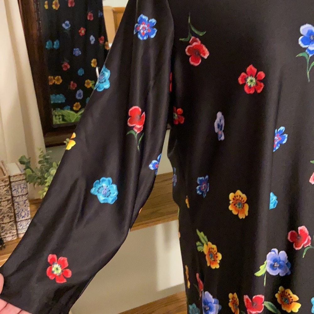 Slinky Brand Bright Floral Tunic 1X EUC - Picture 3 of 6